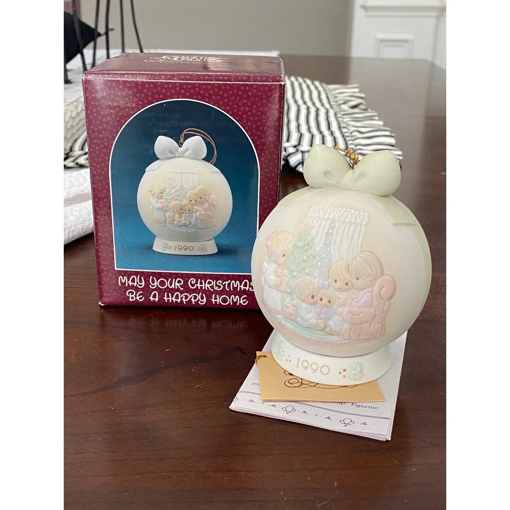 Precious Moments 1990 Annual Edition Ornament May Your Christmas Be A Happy Home